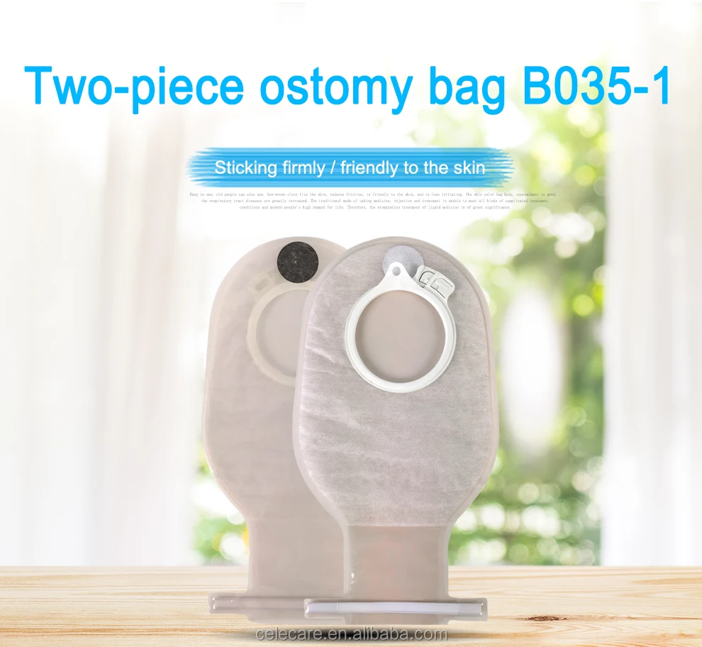 Stoma Ostomy Colostomy Bags 2 Piece Ostomy Bag Pouching System