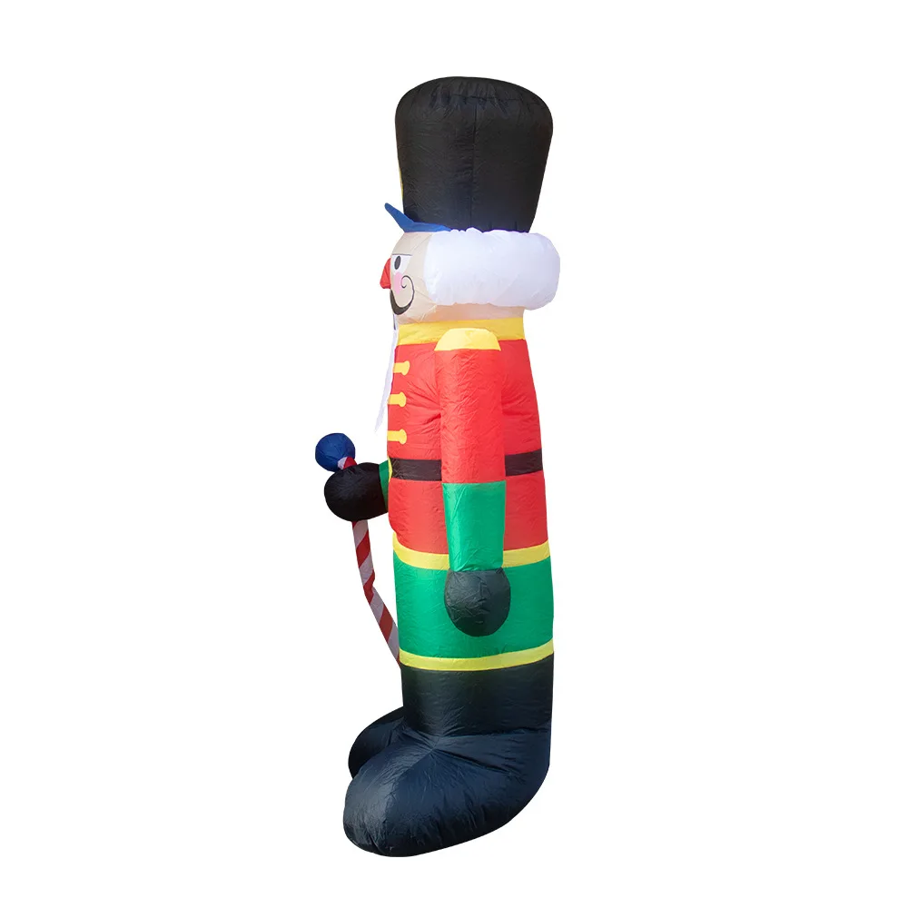 2.4m Inflatable Nutcracker Soldier Inflatable Santa Soldier For Christmas Decoration Supplies