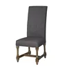 Luxury Home Accent Antique Wood Furniture Upholstered Dining Room Side Chair
