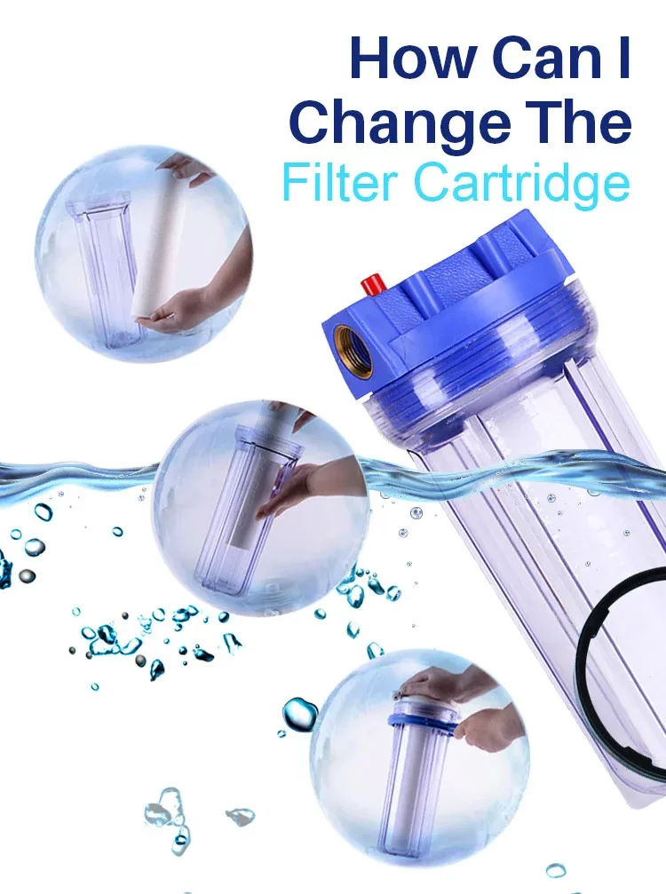 10 Inch Jumbo Clear Filter Housing Compatible For Kingds Of Water