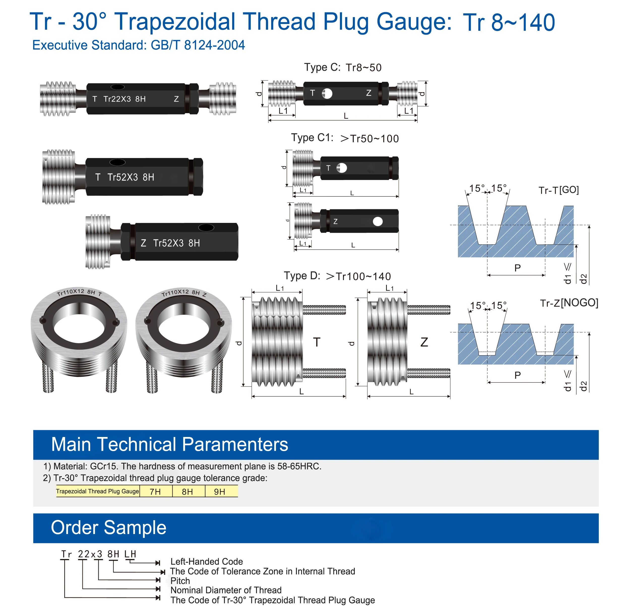 Metric Thread Plug Gauge Standard Tolerances 6h Go Nogo 6g, 42% OFF