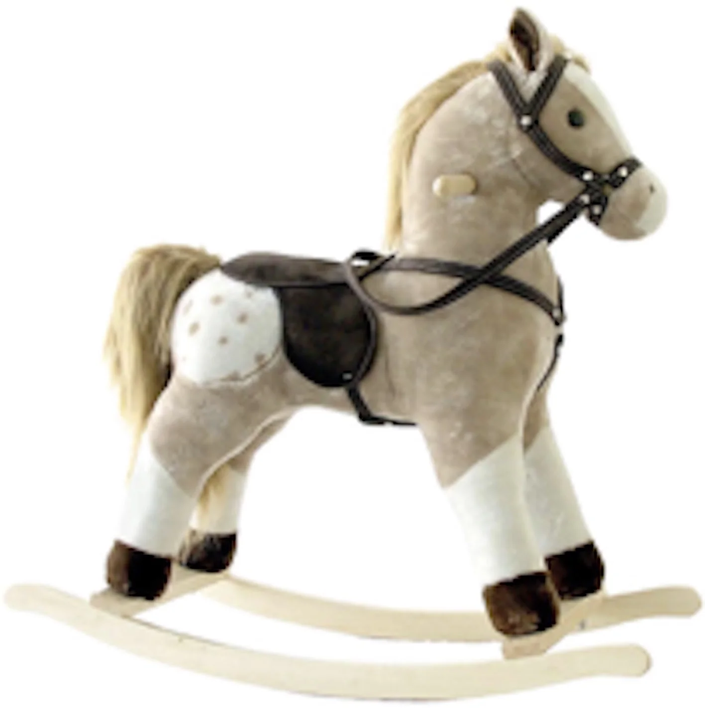 plush rocking horse with wheels