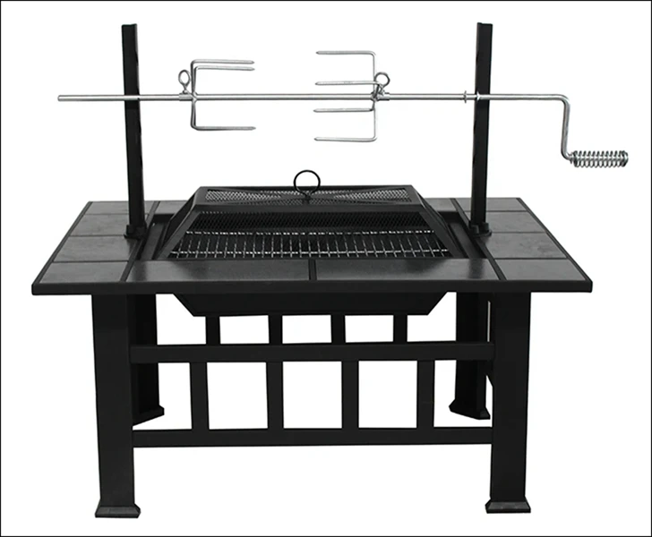 Brazier / BBQ Fire Pit Combo with Ash Tray