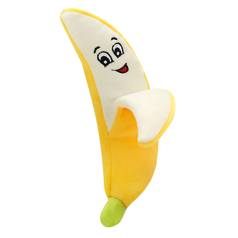 Plush Fruit Banana Chew Squeaky Dog Toy For Pets Buy Dog Toy,Toy For