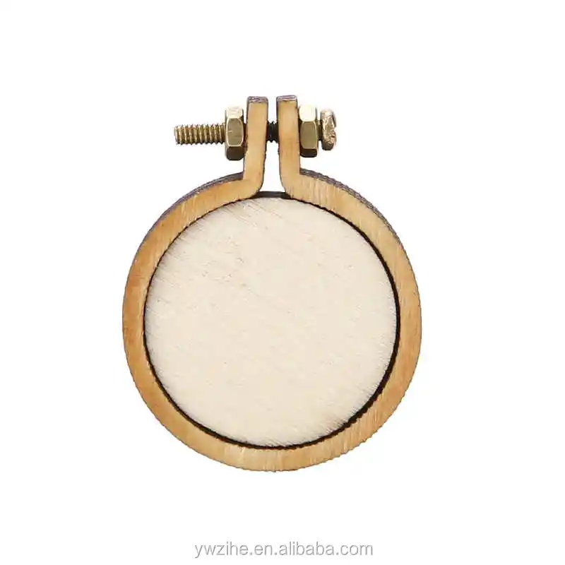 10 Pack Mini Embroidery Hoop Ring Wooden Cross Stitch Frame For Hand Crafts DIY 