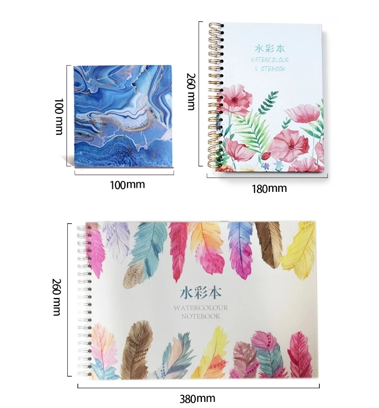 product-Dezheng-Custom Handmade Watercolor Books Painting Book With Watercolor Pen Notebook With Nic-1