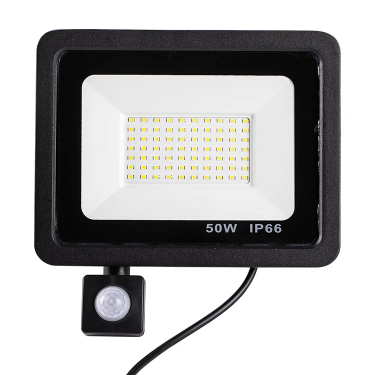 Best selling 50 watts led flood light for courtyard&roads excellent quality sensor spotlights with smd 2835