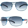 2019 fashion Men's metal Sports Polarized wrap around Sunglasses