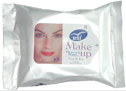 Disposable Cosmetic Female Makeup Remover Wet Wipes