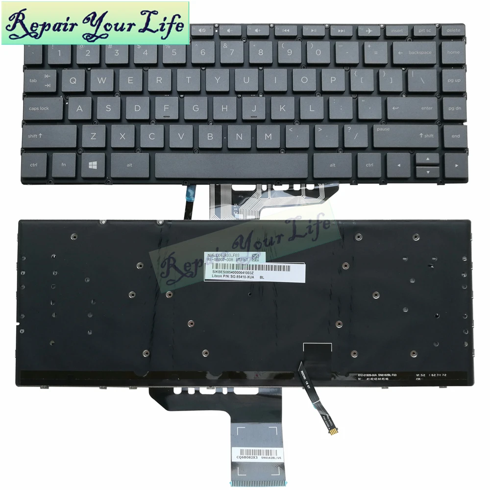hp spectre backlit keyboard not working
