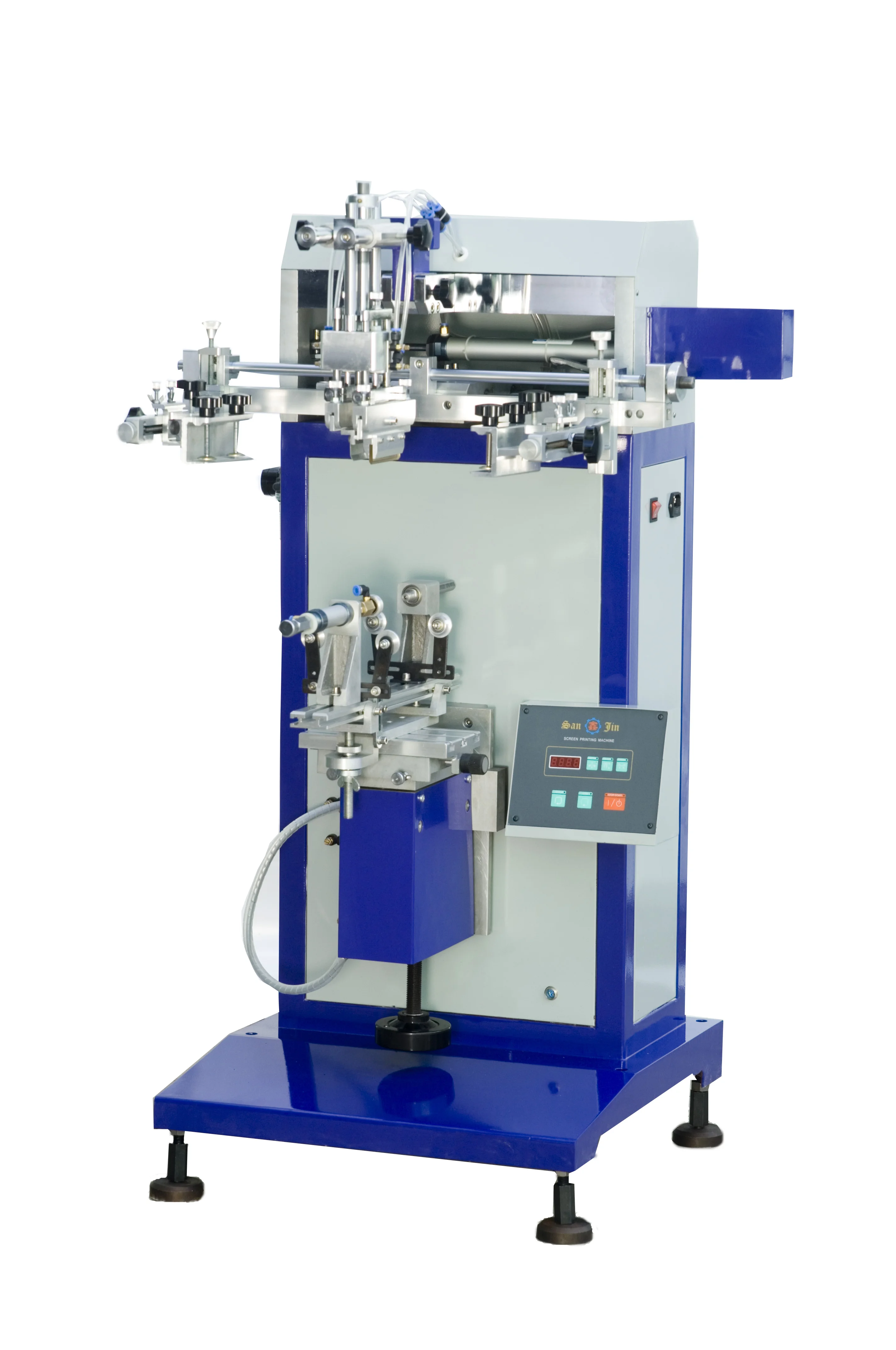 product ruida semi automatic one color cylindrical silk screen printing machine for mug bottle plastic paper cup-2