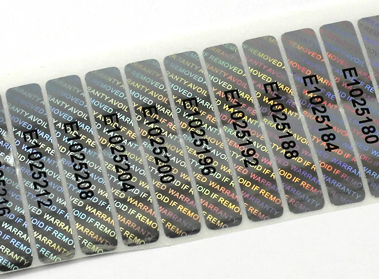 silver laser sticker