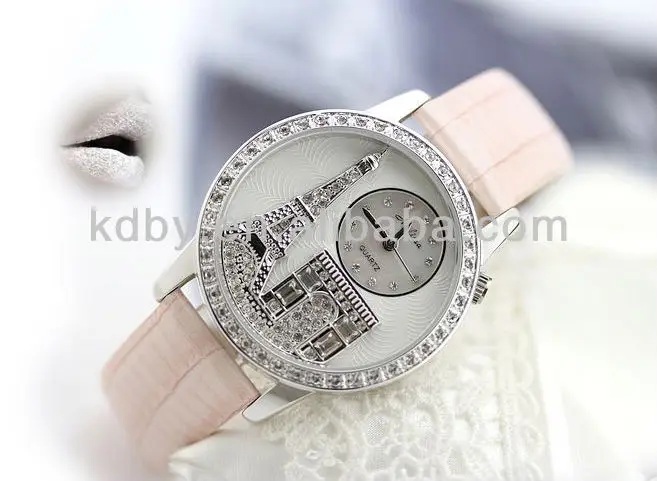 Classic Hot Selling Melissa Ladies 3D Dial Eiffel Tower Waterproof Magnetic Womens Watches