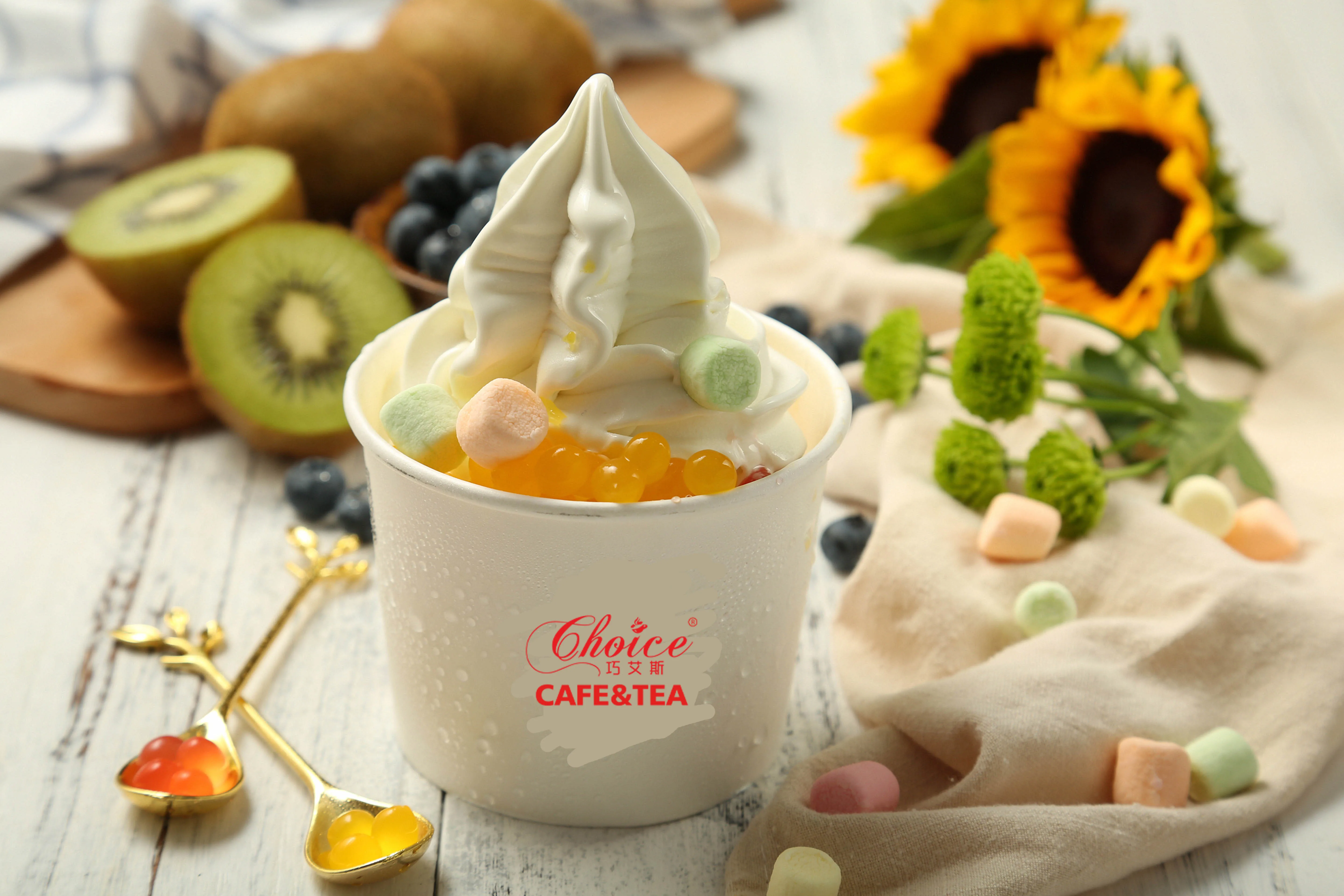 冰淇淋混合粉末供应商批发定制酸奶味冰淇淋粉