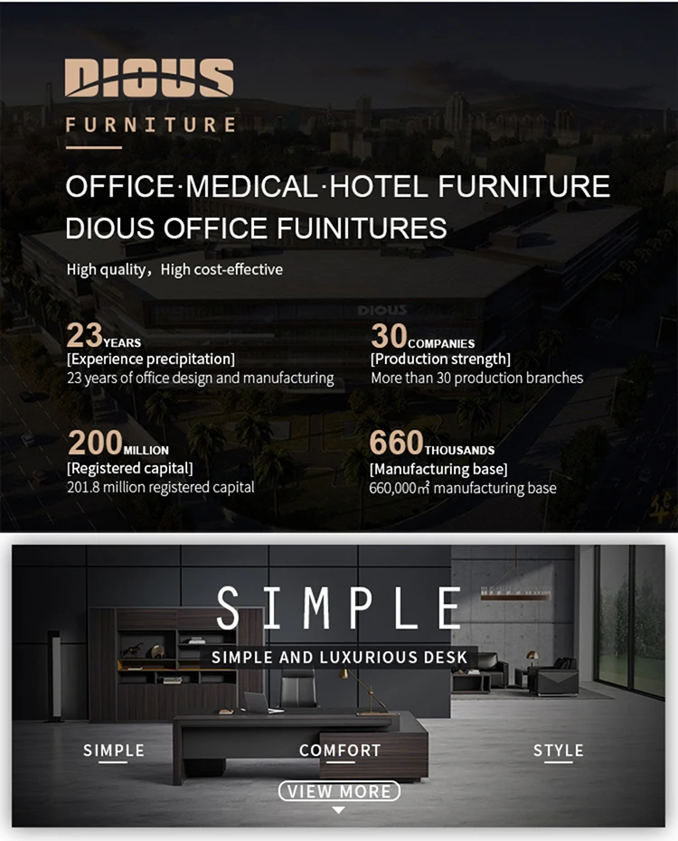 Dious high quality hot sale solid wood desk information desk furniture made in China
