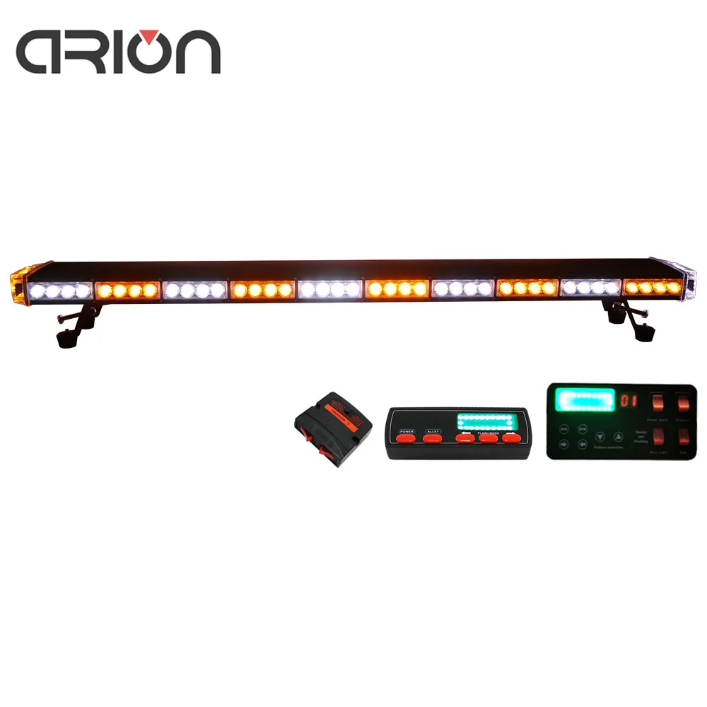 86W 47 inch roof top red blue led warning light bar