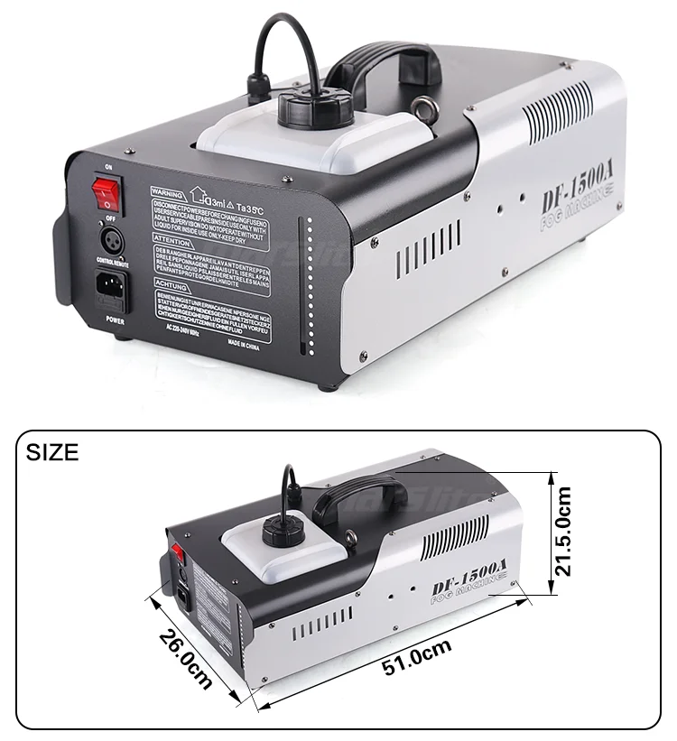 Party Wedding Stage Equipment Smoke Machine 1500w Low Fog Machine For