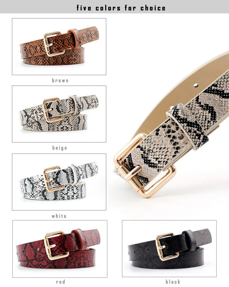 snakeskin belt womens