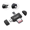 High Speed USB/OTG 3 In 1 SD&TF Multi Function Card Reader With LED Indicator For Smart Mobile and PC
