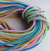 Asunpaper sted rope for handbags packing paper cord rope raffia yarn 4mm double braid knitted flat rope price