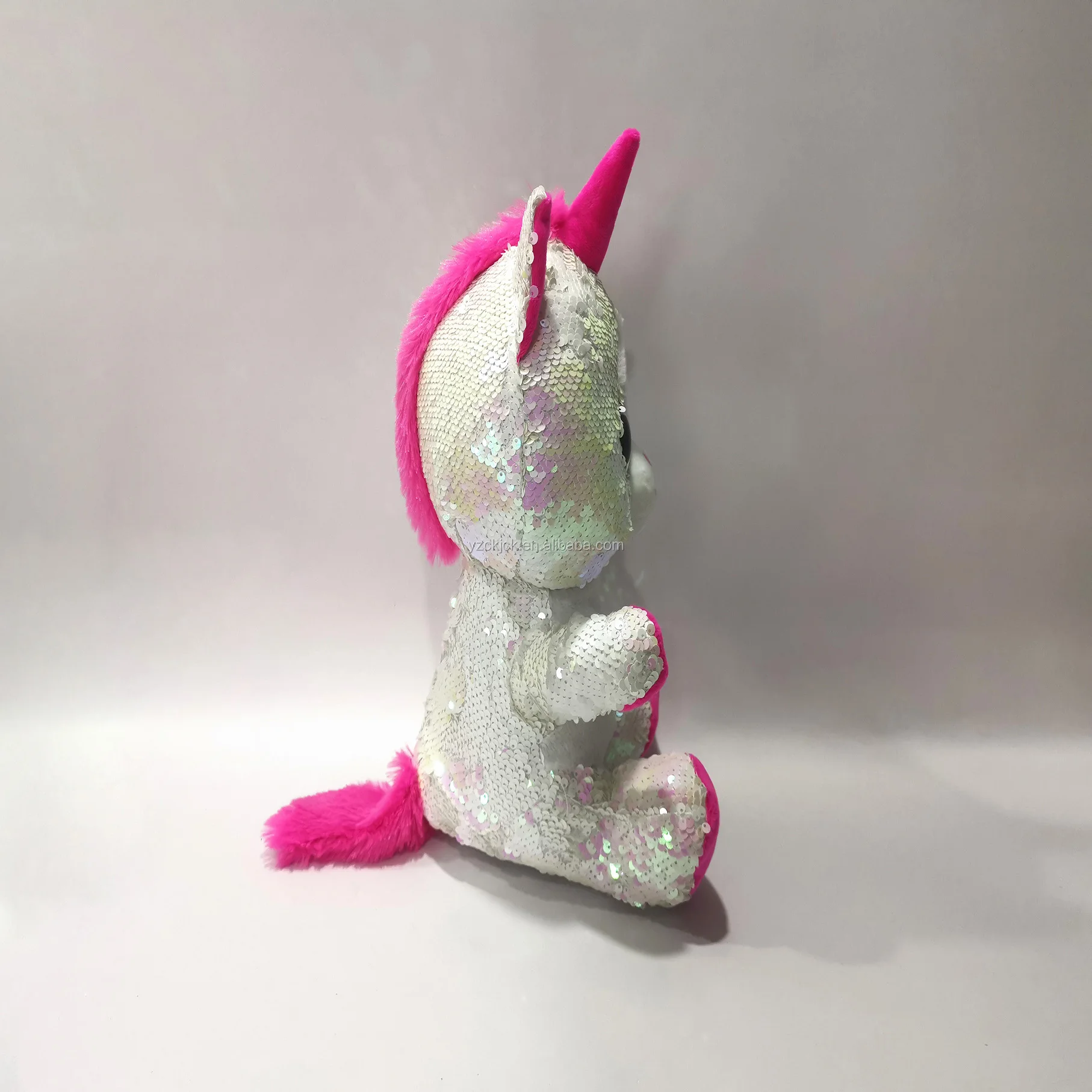 Sequin Glitter Eyes Plush Unicorn Stuffed Animal Toys Peluche Unicorn