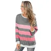 Autumn and Winter Sweater Long Sleeve Striped Pullover Top