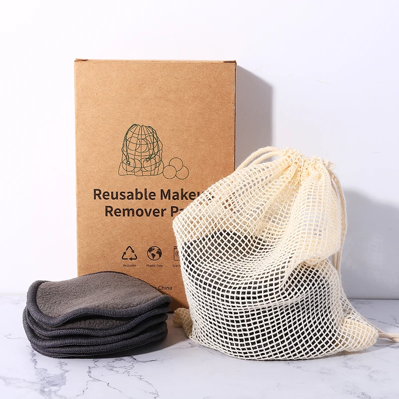 Reusable Organic Cotton Pads Cosmetic Facial & Makeup Remover Pads