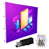 Trade Show Display Booth, 10 x 10ft Straight Fabric Pop Up Display
