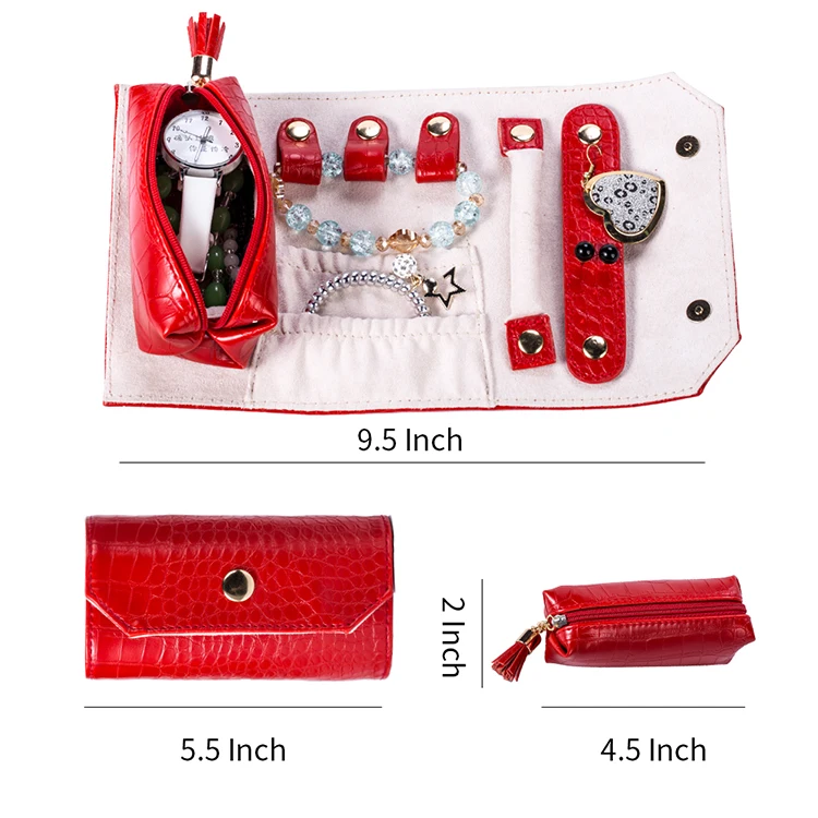 De Lujo De La Moda Organizador De Almacenamiento De Pu De Joyería