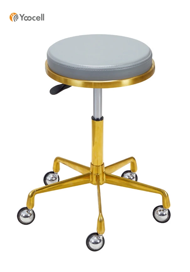 Yoocell Professional Portable Rolling Salon Stool Chair With Wheels