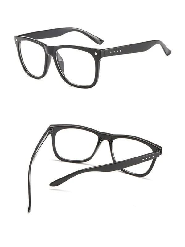 Plasticframe Eyeglasses Men's Women's Retro Square Optical Lens Eyewear ...