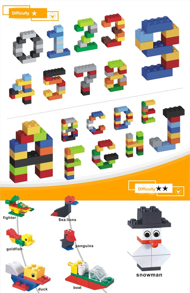 1000 Blocks Toys Building Diy Cheap Children's Building Blocks Kids