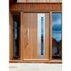 Mahogany Wooden Mahogany Wooden Composite Front External Door With 2 Side lites