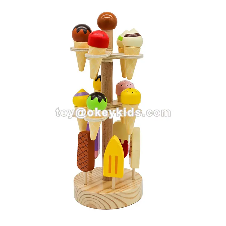 toy ice cream cart wooden