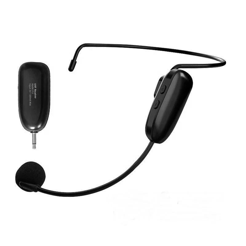 
P11 for teacher UHF Universal No Noise Speakers Wireless Head Microphone 