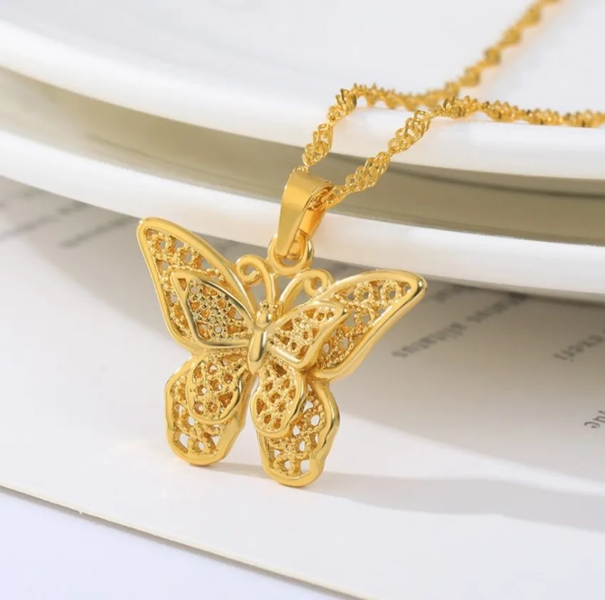 

butterfly necklace,12 Pieces