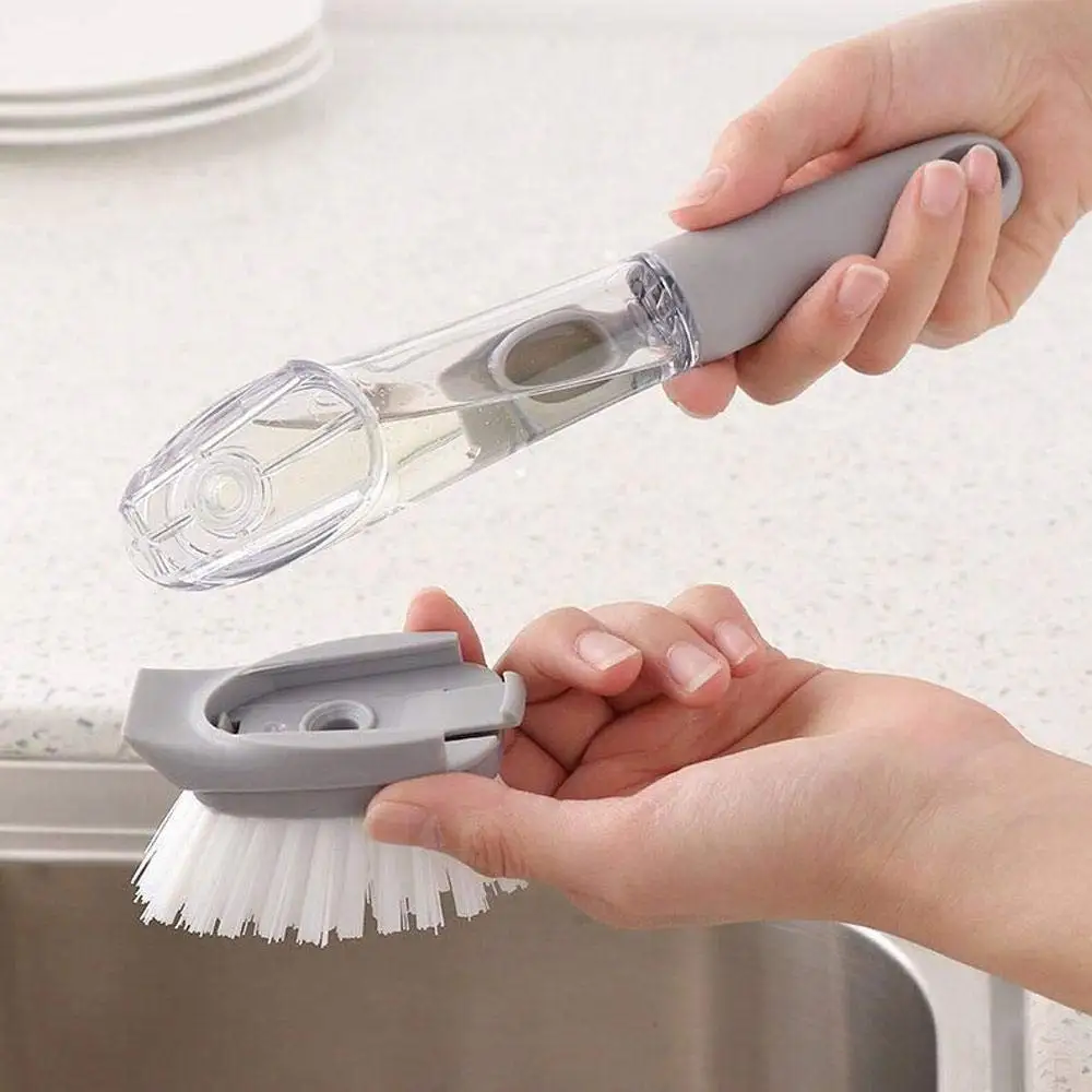 High Quality Silicone Soap Dispensing Dish Brush With Soap Dispenser