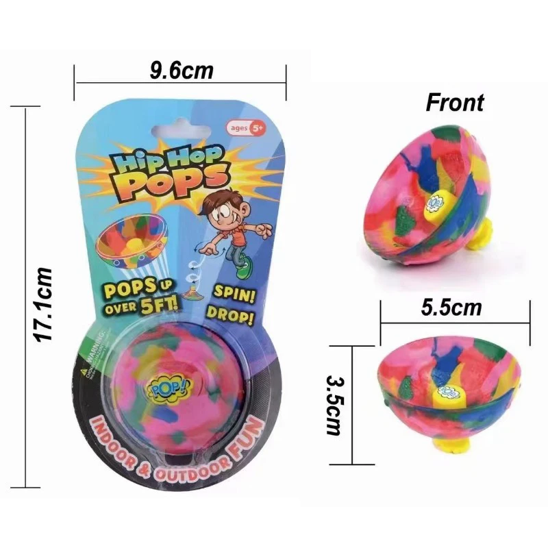 Novel Fidget Toys Hip Hop Pops Rubber Anti Stress Bouncing Ball Bounce ...