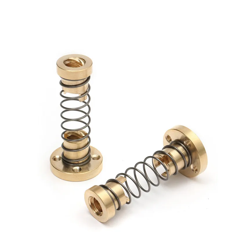 T8 Anti Backlash Spring Loaded Nut for 8mm Threaded Rod Lead Screws ...
