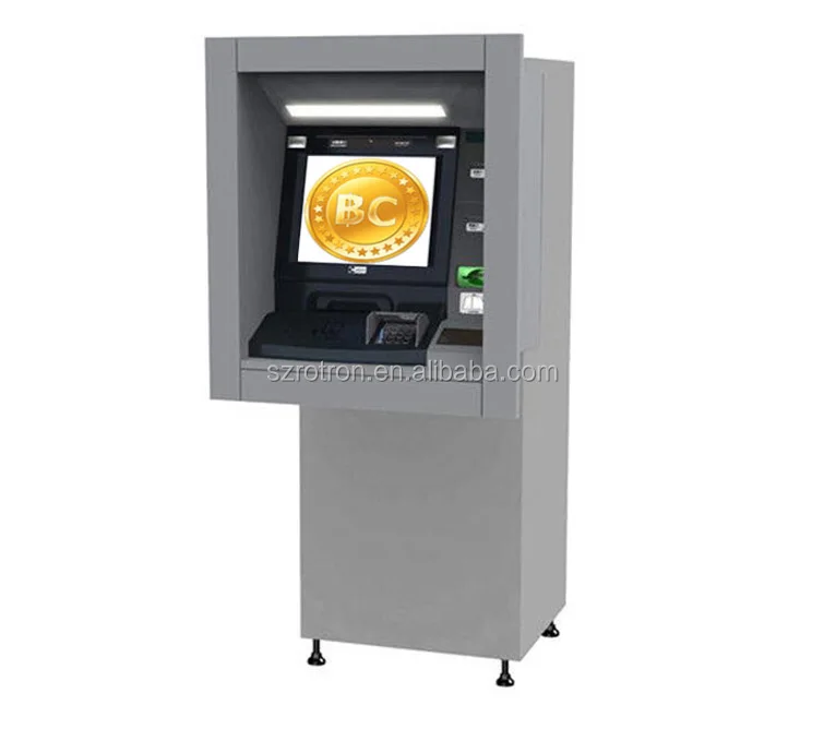 
19 inch indoor floor standing self service Bitcoin exchange currency bank machine with bill acceptor and cash dispenser 