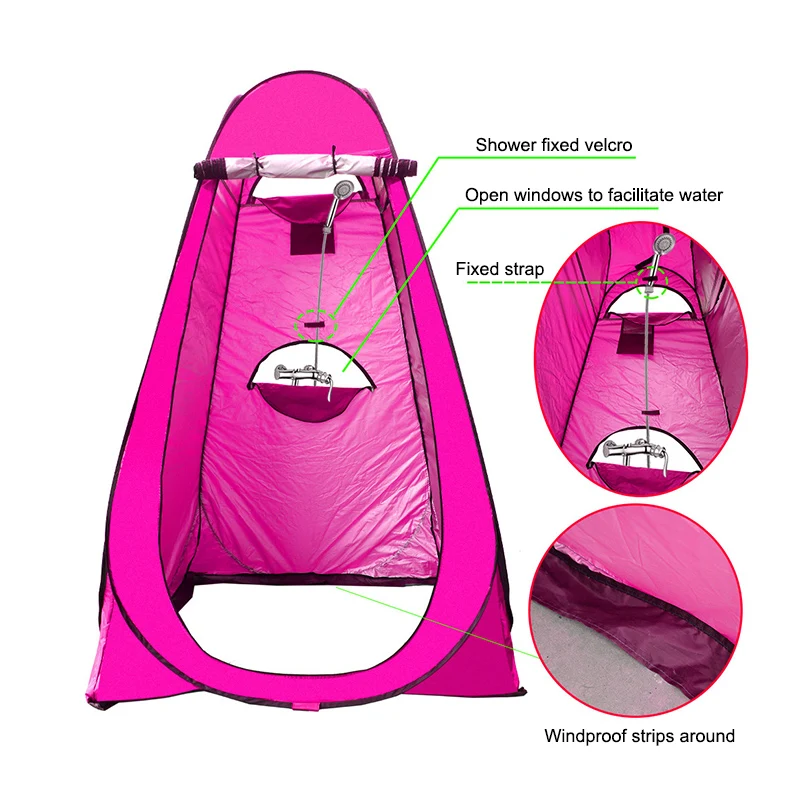 Automatic Folding Waterproof Portable Sports Pop Up Privacy Shower Tents Camping Outdoor for Toilet