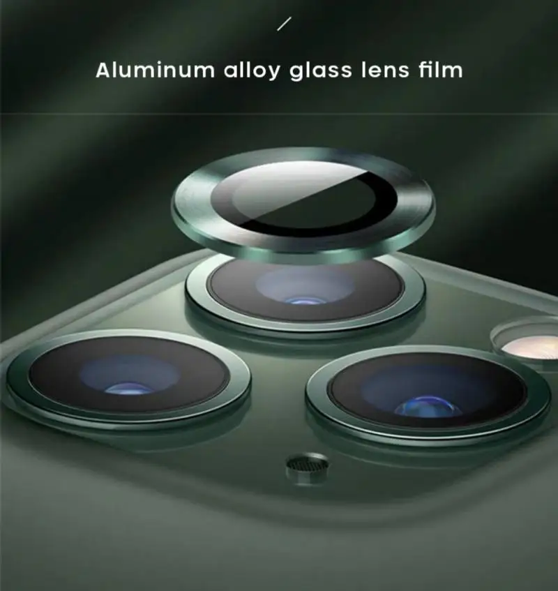 Aluminum Alloy Camera Lens Ring Protection Cover For Iphone 12 12 Mini 12pro 12pro Max Glass