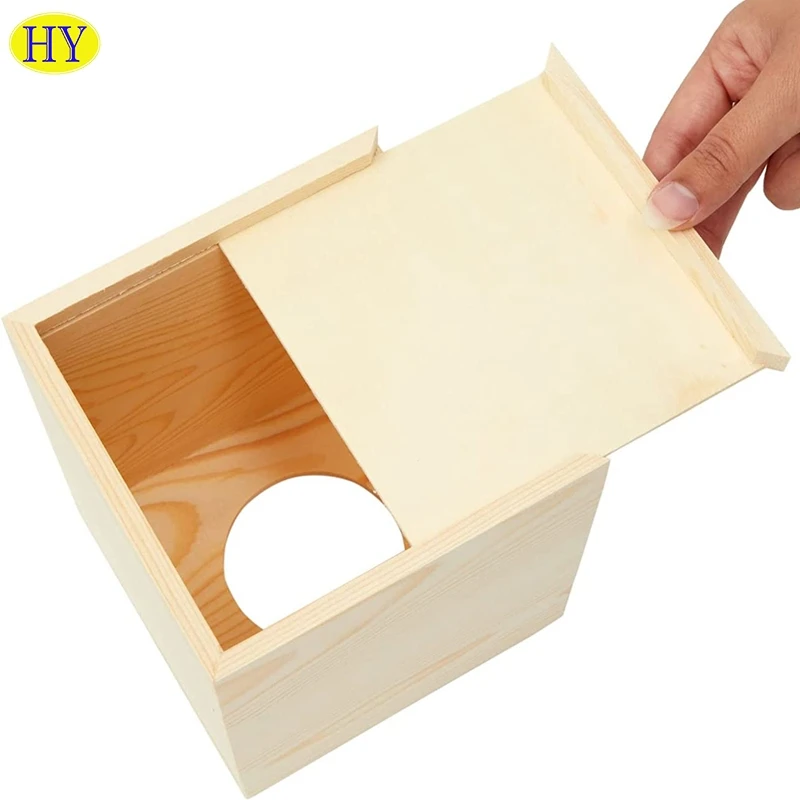 Wholesale Unfinished Wood Tissue Box Cover For Arts And Crafts Buy