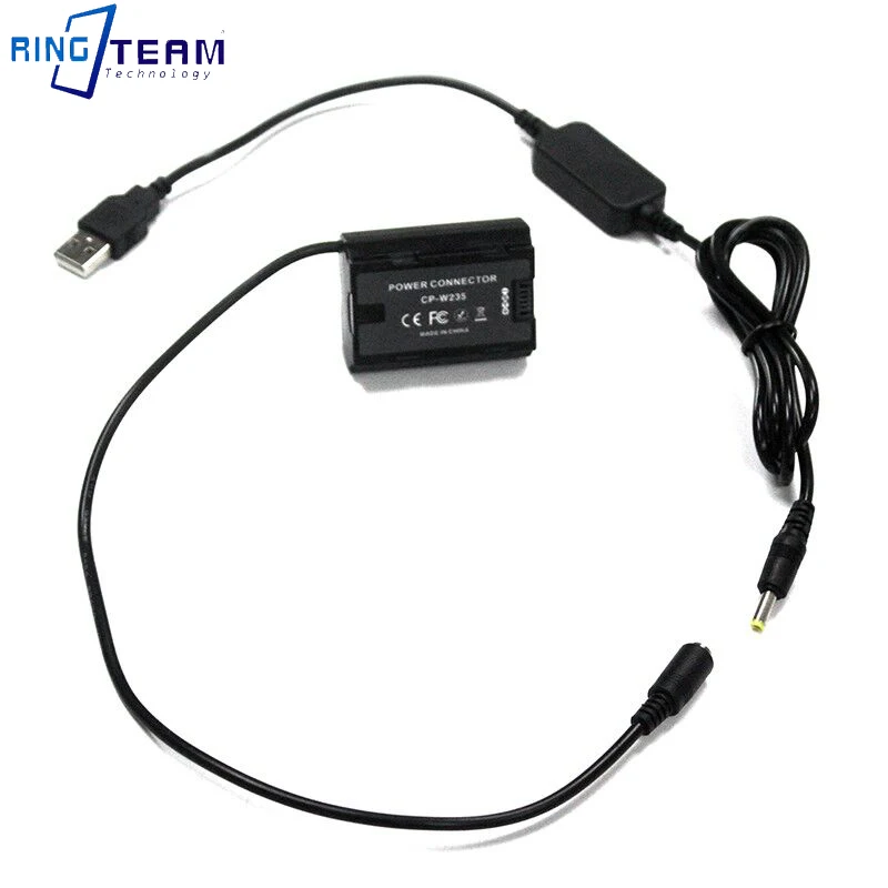 8.7V USB Power Cable  + NP-W235 DC Coupler CP-W235 Dummy Battery for Fuji X-T4 XT4 Camera factory