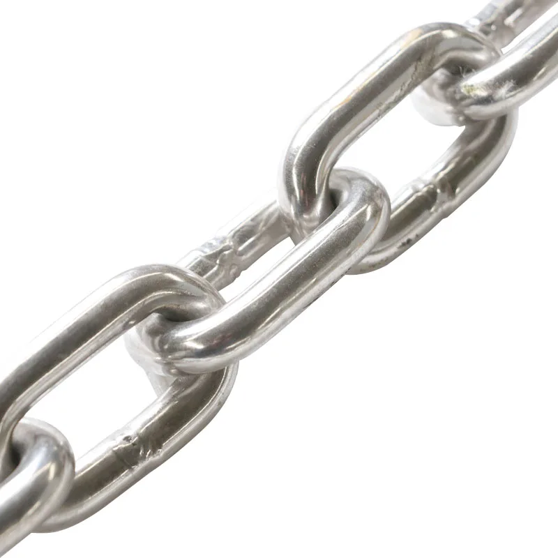 Stainless Steel Anchor Chain 316 (7mm/1/4″) DIN766 – 6-Foot Windlass-Ready With Shackles