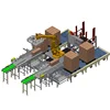Automatic Intelligent stacking robot arm industrial robotic palletizer for water bottle carton packing line factory
