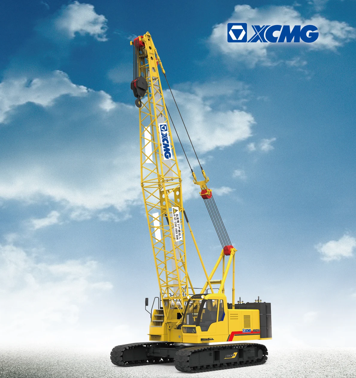 XCMG 55ton telescopic boom mini crawler truck cranes XGC55T for sale