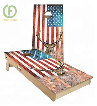 Holz Sitzsack Werfen Set Und Cornhole Spiel Set Für Garten Sport Und