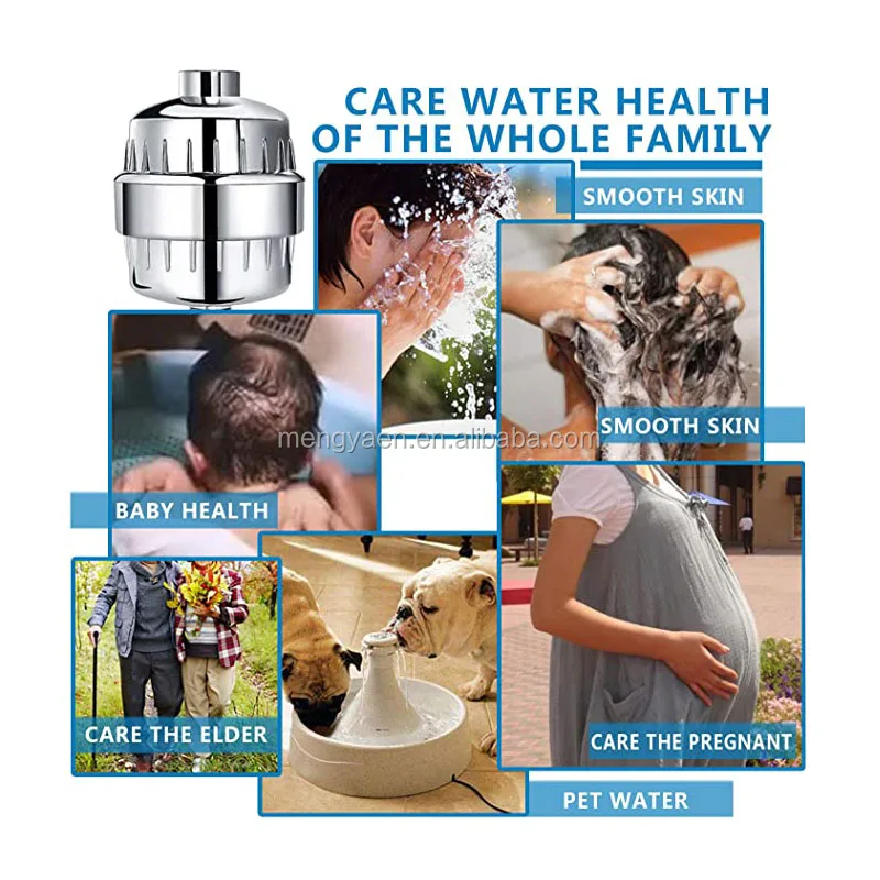 Silver Nano Shower Filter Water Filter Shower Compatible With Aquabliss