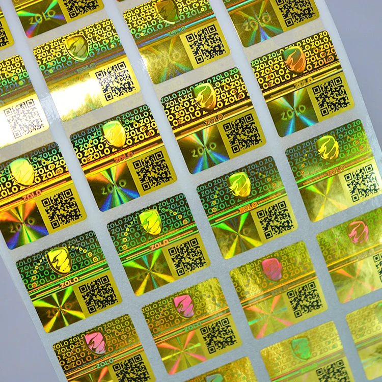 맞춤 인쇄 자기 접착 탬퍼 보증 QR 코드 홀로그램 스티커 라벨| Alibaba.com